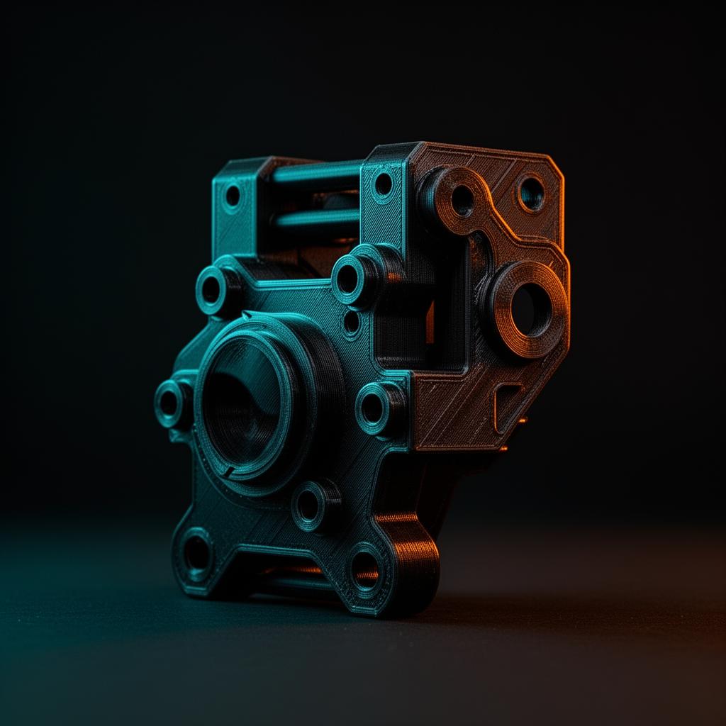 3D-gedruckte Halterung